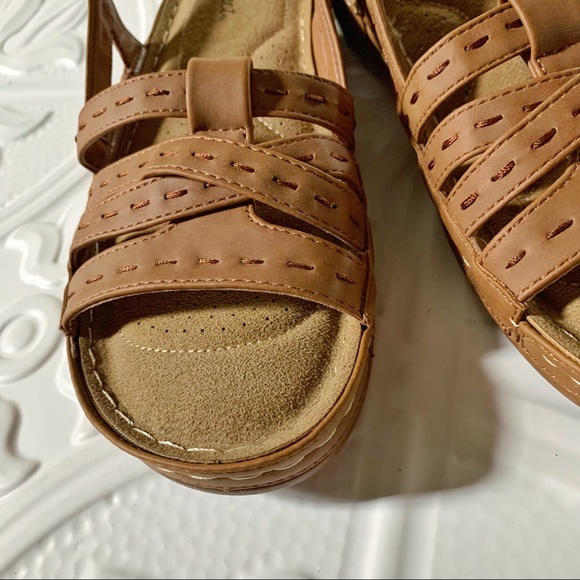 EASY STREET Kehlani Women's Tan Slingback Sandals 9.5 - Picture 9 of 12